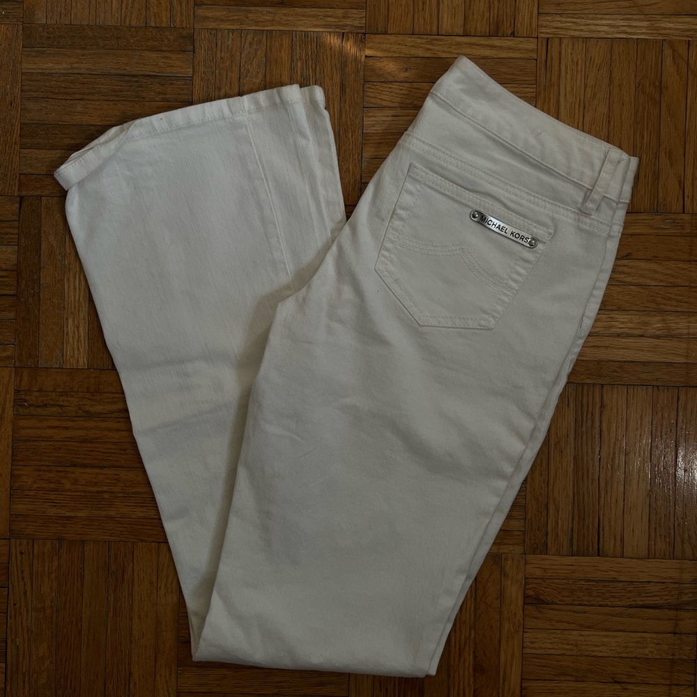 Michael Kors White Jeans Bootcut Low rise